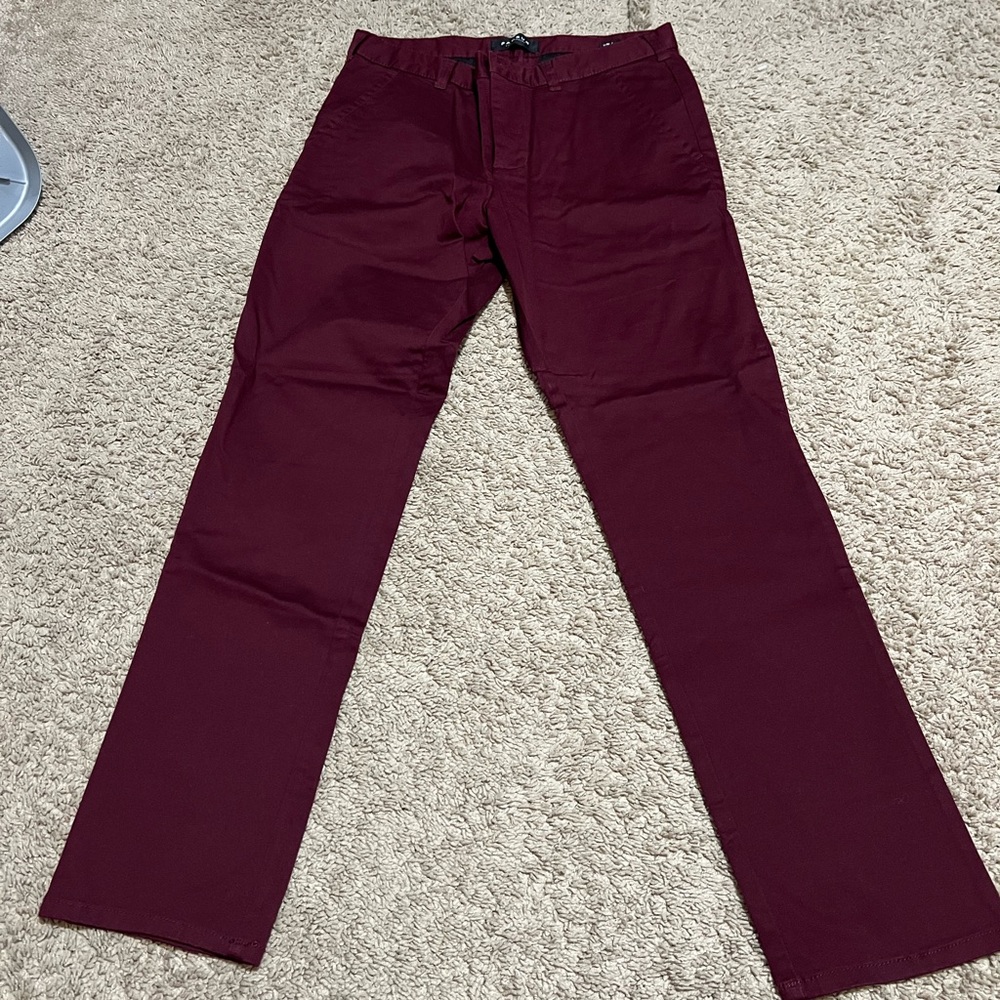 Pacsun Slim Fit Pants Maroon